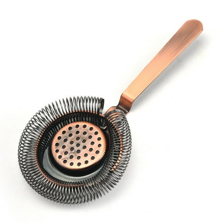 

Stainless Steel Anti-slip Bar Strainer Polished Detachable Ice Wine Filter Indoor Household Professional Bartending Tools Bronze