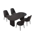 thumbnail image 3 of Black Organizer Dining Table Minimalist Design Hotel Lobby Dining Table Center Legs 75cm Muebles De Cocina Outdoor Furniture My Lux Decor Round, 3 of 20