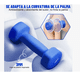 thumbnail image 3 of Par Mancuernas 2 Kilos Mate Para Ejercicio Pilates Yoga Gym color azul, 3 of 4