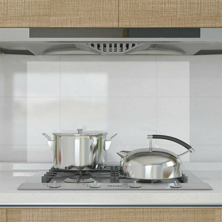 Clear Peel-and-Stick Wall Protector Roll – Waterproof & Heat-Resistant Vinyl Film For Kitchen Backsplash, Cupboards, And Furniture