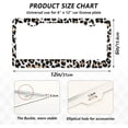 thumbnail image 3 of Coolnut Leopard License Plate Frames 2pcs, Aluminum Universal Car License Plate Holder with Elliptical Hole for US Vehicles, 12"x 6", 3 of 7
