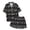 A-Grey85, variant on Girls Halloween Pajamas For Kids 2-13Y 2 Piece Sets Bat Printed Short Sleeve Button Up Shirts And Shorts Set