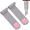 Gray, variant on Cat Paw Socks, Cute Soft 3D Toe Beans Socks Mittens Kitten Claw Pad Socks for Girl Women Lolita Cosplay Set