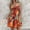 Orange, variant on Hvot&aat Women's Summer Mini Dresses Boho Print Backless Dress Sleeveless Hanging Neck Casual Beach Cami Dress