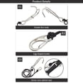 thumbnail image 3 of Gancho de buceo de doble cabeza Equipo duradero de acero inoxidable para exteriores (negro), 3 of 5