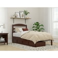 thumbnail image 4 of AFI Warren Solid Wood Twin Extra Long Bed w/ 2 Drawers in White, 4 of 4