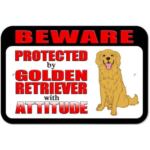beware of golden retriever