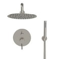 thumbnail image 6 of Boyel Living 10 in Shower System Wall Mount Rainfall Shower Head with Handheld Shower,2-function Bathroom Round Shower Set Dual Shower Heads,Shower Faucet Set in Brushed Nickle, 6 of 9
