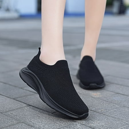 

Vedolay Women Shoes Women s Slip On Shoes Soft Comfort Plat Non-Slip Summer Loafer Black 8