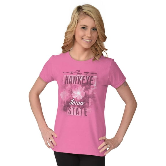 Iowa Cute State Flower Souvenir Womens Slim Fit Graphic Tee Brisco Brands S