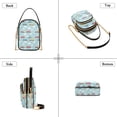 thumbnail image 3 of FORMRS Crossbody Bag for Women Quilted Travel Shoulder Cell Phone Purse with Chain Strap Handbag, Blue Trains Pattern, 3 of 7