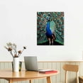 thumbnail image 2 of COMIO Bedroom Decor Wall Art Peacock Picture Canvas Print Artwork Canvas Print for Wall Decor for Bathroom Aesthetic for Kitchen Office, 2 of 4