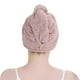 thumbnail image 3 of Paquete de 2 toallas de microfibra para el cabello para el hogar, accesorios esenciales para el baño, turbante para el cabello de secado rápido, 3 of 6