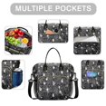 thumbnail image 2 of Halloween Spider Web and Skulls Pattern Womens Lunch Box for Work,Insulated Large Lunch Bag for Tween and Teen,Loncheras Para Mujer,Leakproof Adult Lunch Bag for Work,Beach,Travel,Picnic,Camping, 2 of 7