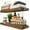 Walnut, variant on Wood Floating Shelves for Wall 20 Inch, Solid Real Wooden Bathroom Shelf, Heavy Duty Wall Shelf Mounted 20 in Kitchen Rustic Farmhouse, Walnut Floating Shelves, 20W × 6.7D, Set of 2