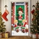 thumbnail image 4 of Decoraciones navideñas, cortina navideña para puerta, banderines, fotos para exteriores, fiesta de Navidad, elfos, celebración, fondo decorativo, decoración colgante, cortina de poliéster de tela, 4 of 6