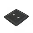 thumbnail image 4 of 2 Switchplate Black Steel Double Toggle | Renovator's Supply, 4 of 8