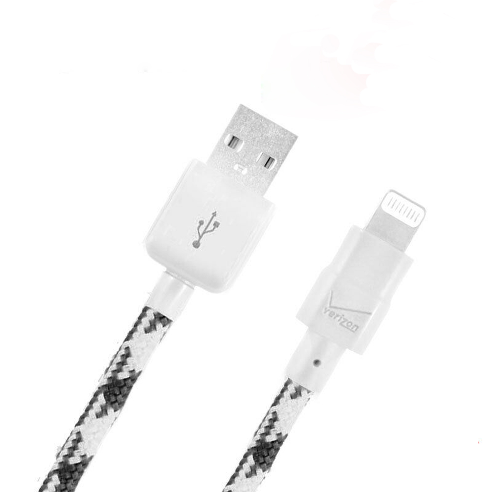 Verizon Braided Lightning Charge and Sync Cable for Apple iPhone 6, iPad Air, iPad Pro, iPhone 5