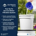 thumbnail image 3 of Outback Water Gravity-Powered Emergency Water Filter System - 24 GPD, 3 of 10