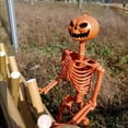 thumbnail image 2 of Skeletón Humano Calavera Calabaza Halloween 15 Pulgadas para Figuras El Cuerpo Al Aire Libre, 2 of 9