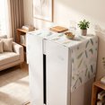 thumbnail image 5 of Refrigerator Dust Proof Cover Refrigerator Top Cover 21.3"x51.2" Decorative Appliance Shield with Side Storage Pockets Washable Kitchen Protector Cloth, 5 of 5