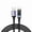 Cable Length:0.5m,Color,Grey, variant on USB A to Type C Fast Charging Cable, 66W/6A High Speed Charger Cord with Smart LED Display for Smartphones Tablet