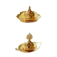 thumbnail image 1 of Quemador de de 2 piezas, estante de estufa de soporte de maíz dorado de 3 piezas, 1 of 9