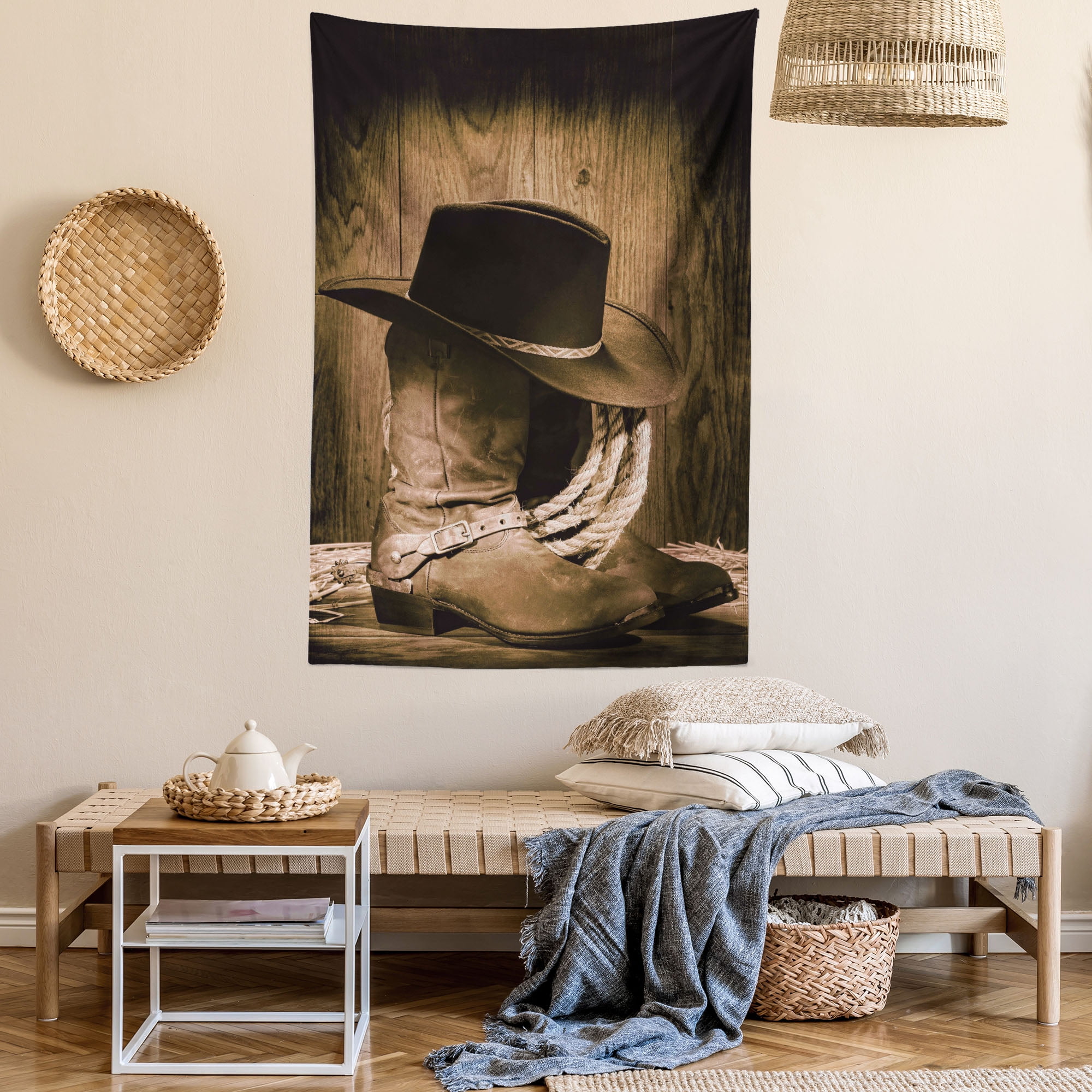 Cowboy tapestry sale