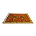 thumbnail image 2 of Ahgly Company Machine Washable Indoor Rectangle Persian Yellow Traditional Area Rugs, 5' x 8', 2 of 4