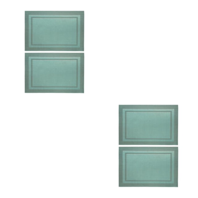 Inteprter De manteles individuales trenzados para , posavasos, resistente a las manchas, rectangular, antideslizante, para cocina, Hotel Type4 NO4