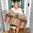 thumbnail image 3 of Festive Holiday Shaped Floor Mat for Christmas Decorations and Photo Backgrounds Welcome Home Celebration, 3 of 6