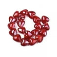 thumbnail image 3 of U8MO 200x Dark Red 20mm Heart Handmade Lampwork Glass Beads Smooth Spacer Beads Craft, 3 of 3