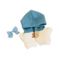 thumbnail image 4 of Sudadera con capucha para muñecas de 2 piezas con lazo y horquilla, conjuntos en miniatura para muñecas de niñas de 20 cm, regalos de Acción de Azul, 4 of 8