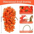 thumbnail image 5 of Scidweet Artificial Fall Hanging Flowers Outdoors, 4 Pcs Autumn Fake Faux Bougainvillea Silk Flowers Plants UV Resistant Fall Decorations for Home Garden Balcony Yard Front Porch Decor, Orange, 5 of 7