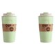 thumbnail image 4 of Kearding Botella de café de bambú con tapa a prueba de fugas agua té coche vaso taza superficie lisa bebida al aire libre viaje Picnic Type2 NO2, 4 of 6