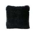 thumbnail image 2 of Guanhe Decorative Plush Throw Pillow Case Cushion Cover 16‘’x16‘’, Soft Faux Fur Throw Pillow Cover Square Cushion Cover for Couch Sofa Bed(Black), 2 of 2