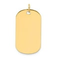 thumbnail image 6 of 14k Yellow Gold Solid Plain .035 Gauge Engraveable Dog Tag Disc Charm Pendant, 6 of 7