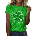 thumbnail image 1 of Camisetas Casuales de Manga Corta con Cuello de Tripulación Impresa de San Valentín Tee Gráfica Ligera Top 95% Poliéster 5% Elastano para el Uso Diario, Camiseta de Moda Cómoda, 1 of 6