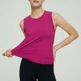thumbnail image 5 of KBZDBZC Tank Tops for Women Women's 2024 Summer New Cool Sports Vest Women's Running Sleeveless Blouse Quick Drying Outer Top Yoga Fitness Loose Tank Top Workout Tops Women's Tops (Hot Pink,M), 5 of 6