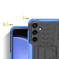 thumbnail image 2 of Feishell Fit for Samsung Galaxy S24 Case,Bulit-in Kickstand,Shockproof Hybrid Dual Layer Hard PC + Soft TPU Honeycomb Texture Non-slip Phone Case Cover,Red, 2 of 8