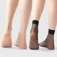 thumbnail image 3 of 10 Pairs Women Nylon Elastic Short Ankle Sheer Stockings Silk Short Socks, 3 of 4