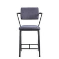 thumbnail image 5 of Acme Cargo Counter Height Chair (Set-2) Fabric & Gunmetal, 5 of 6