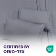thumbnail image 3 of Beddora 4-Piece Queen Sheet Set – Deep Pocket, Easy Care, Wrinkle-Resistant, Breathable – Queen Sheet Set – Grey, 3 of 3