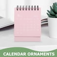 thumbnail image 4 of Milisten Mini Calendrier de Bureau 2024-2025 Année Table Mini Calendrier Spirale Décoratif Calendrier de Table, 4 of 6
