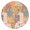 Pioneer Flower Floral, variant on Pioneer Flower Floral Print Pattern Round Fitted Tablecloth with Elastic Edge,Dining Table Cover Waterproof,Outdoor Round Tablecloth for Camping,Dining,Indoor and Outdoor