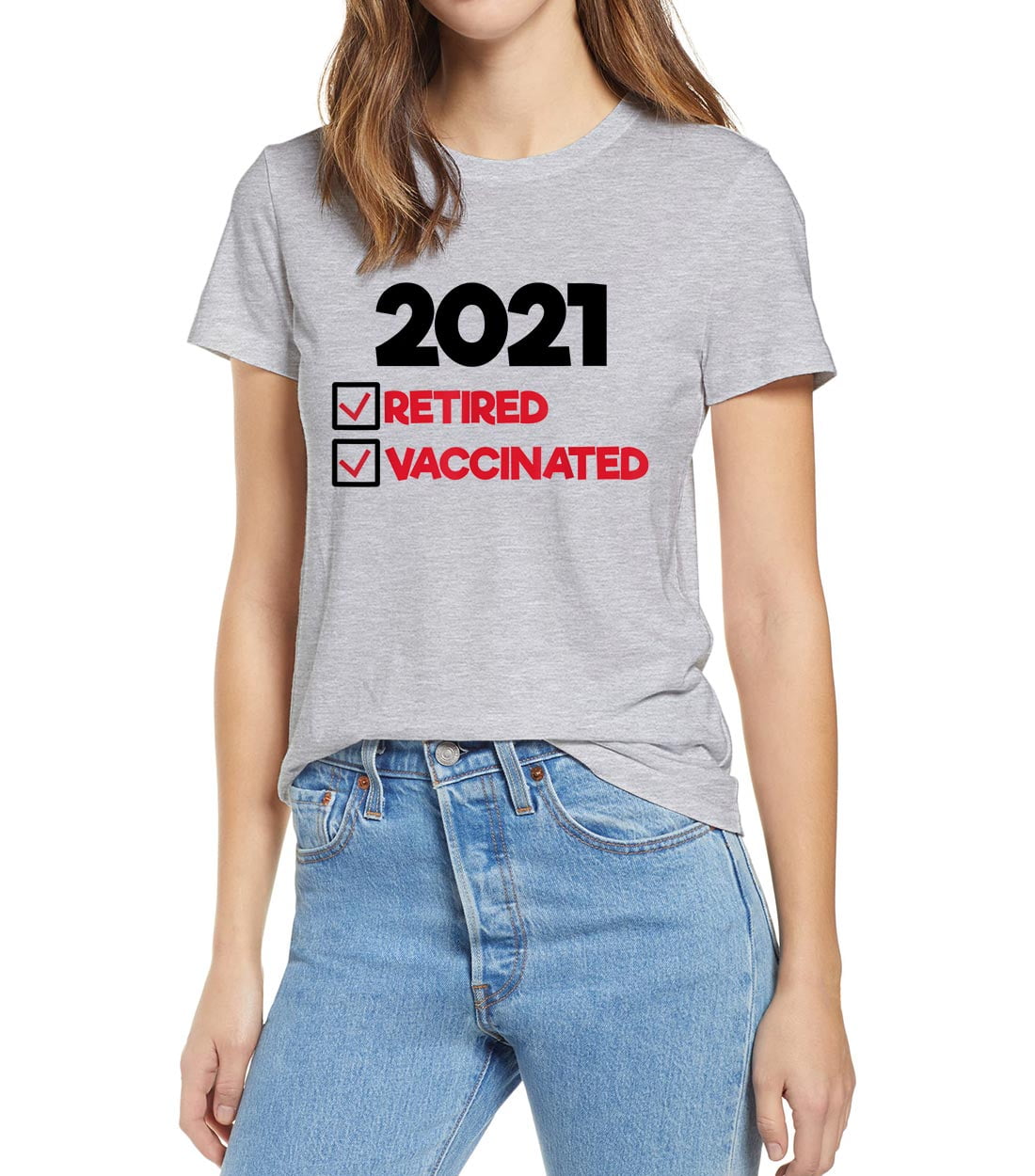 Retired gifts shirt, Retired shirt Retired Woman Shirts Funny Retirement 2021 Im Retired and Vaccinated Retirement for 2021 TShirt