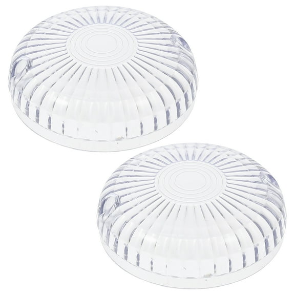 Masteelf White ABS Turn Signal Lens Covers for Motorcycle Protect Blinker Lights and Impact 2 Pieces
