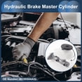 thumbnail image 3 of Unique Bargains Brake Master Cylinder Reservoir No.46100S84A52 for Honda Accord 1998-2002 Hydraulic Master Cylinder Silver Tone,White Aluminum Alloy 1 Pc, 3 of 7