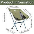 thumbnail image 2 of Backpacking Chair Ultralight Camping Chairs Foldable Compact, Supports 330 LBS, 2 of 10