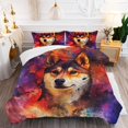thumbnail image 5 of 3 Pieces Duvet Cover Set Shiba Inu Dog 3D Print Bedding 1 Duvet Cover 2 Pillowcases Natural Animals Comforter Sets Soft Breathable for Boys Girls Children Sd4Ee4, 5 of 5